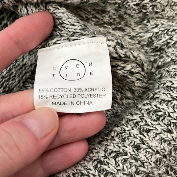 Even Tide Shaun Mixed Rope Yarn Stripe Crewneck Sweater - Size Medium - Picture 6 of 8